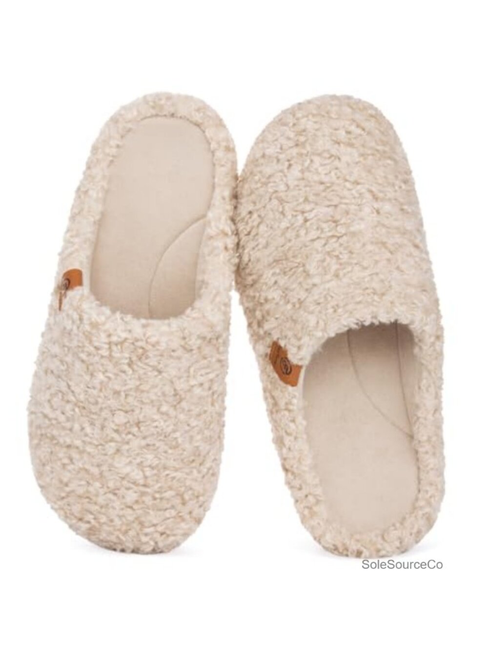 Women's Slip-On Faux Fur Slippers Anti-Slip Machine Washable Soft Plush Clog